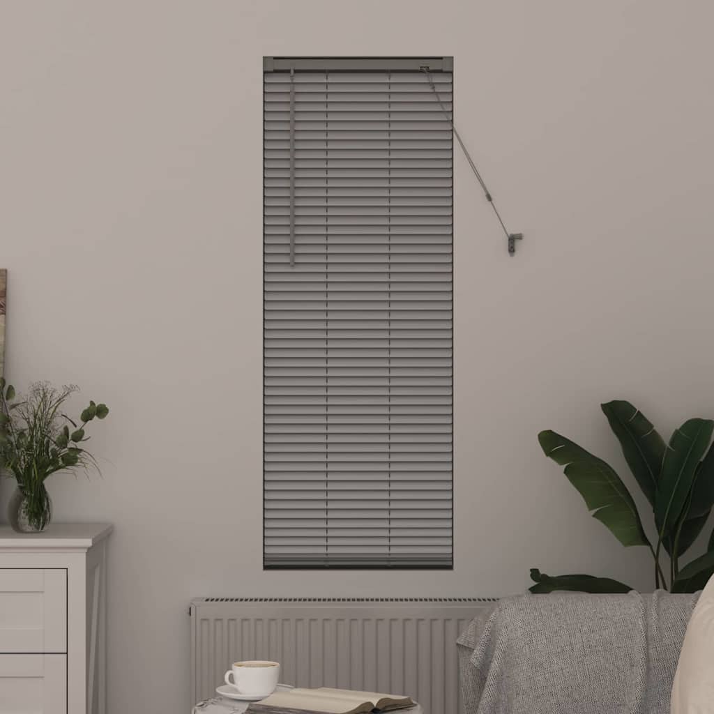 vidaXL Βενετσιάνικες Ρόδες Ασημί 130 x 40 εκ Αλουμίνιο