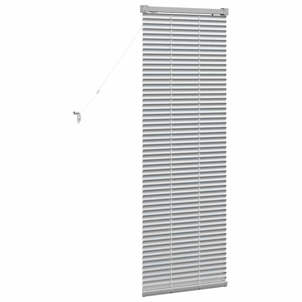 vidaXL Βενετσιάνικες Ρόδες Ασημί 130 x 40 εκ Αλουμίνιο