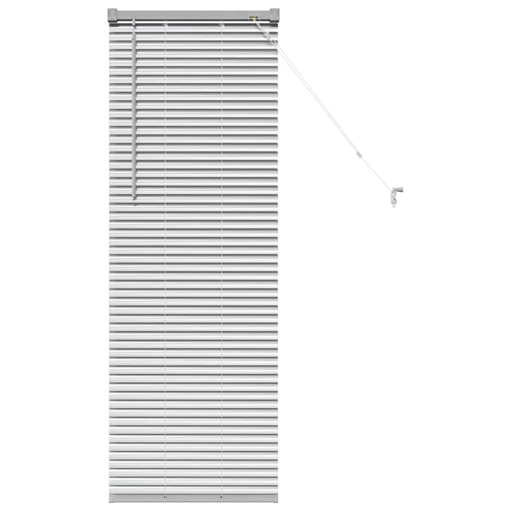 vidaXL Βενετσιάνικες Ρόδες Ασημί 130 x 40 εκ Αλουμίνιο