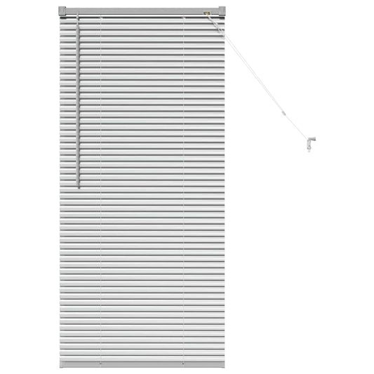 vidaXL Βενετσιάνικες Ρόδες Ασημί 130 x 60 εκ Αλουμίνιο