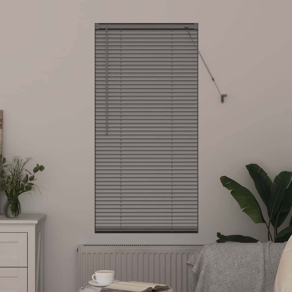 vidaXL Βενετσιάνικες Ρόδες Ασημί 130 x 65 εκ Αλουμίνιο