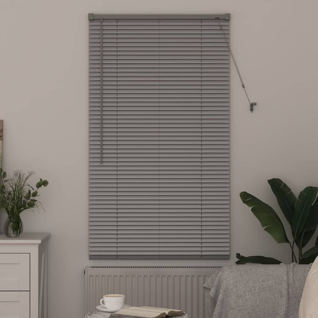 vidaXL Βενετσιάνικες Ρόδες Ασημί 130 x 70 εκ Αλουμίνιο