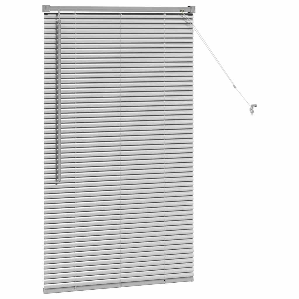 vidaXL Βενετσιάνικες Ρόδες Ασημί 130 x 70 εκ Αλουμίνιο