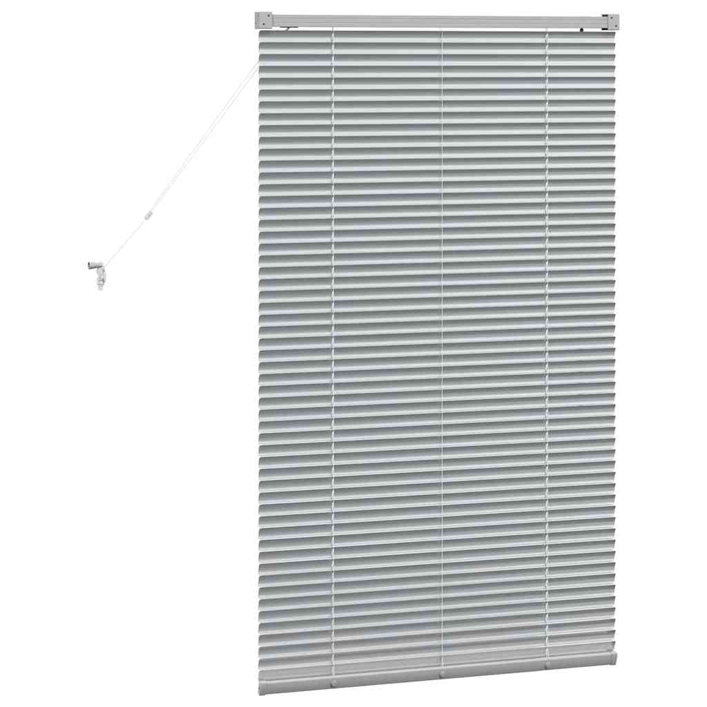 vidaXL Βενετσιάνικες Ρόδες Ασημί 130 x 70 εκ Αλουμίνιο