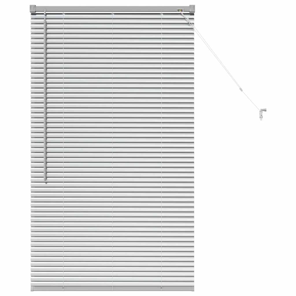 vidaXL Βενετσιάνικες Ρόδες Ασημί 130 x 70 εκ Αλουμίνιο
