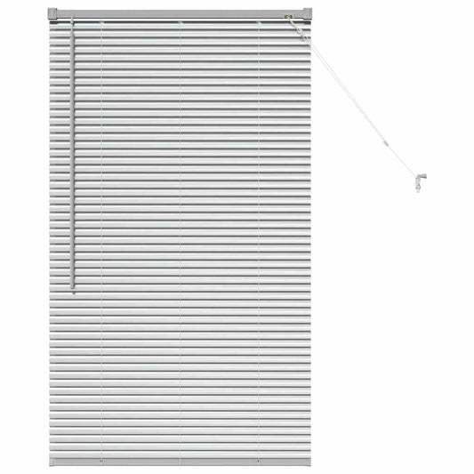 vidaXL Βενετσιάνικες Ρόδες Ασημί 130 x 75 εκ Αλουμίνιο