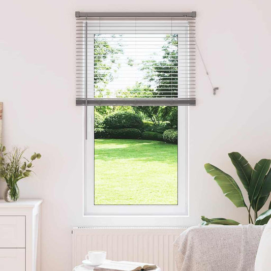vidaXL Βενετσιάνικες Ρόδες Ασημί 130 x 80 εκ Αλουμίνιο