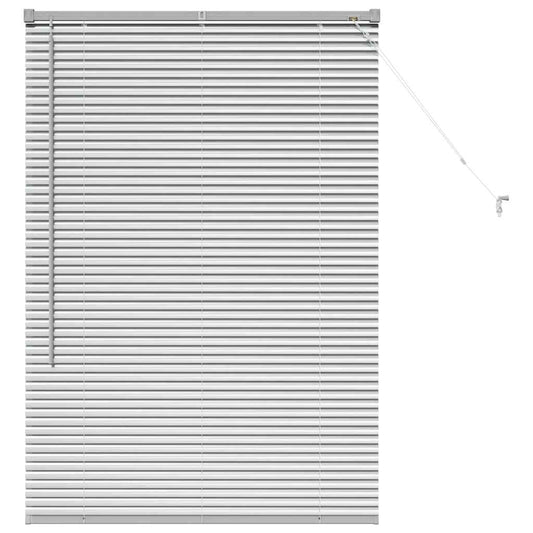vidaXL Βενετσιάνικες Ρόδες Ασημί 130 x 95 εκ Αλουμίνιο