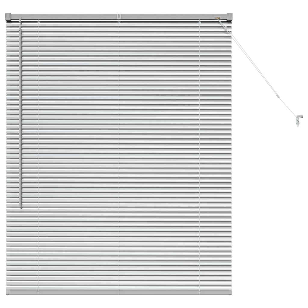 vidaXL Βενετσιάνικες Ρόδες Ασημί 130 x 100 cm Αλουμίνιο