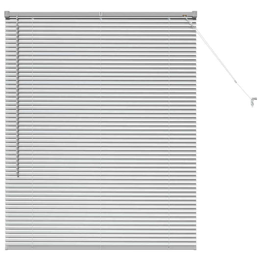 vidaXL Βενετσιάνικες Ρόδες Ασημί 130 x 105 εκ Αλουμίνιο