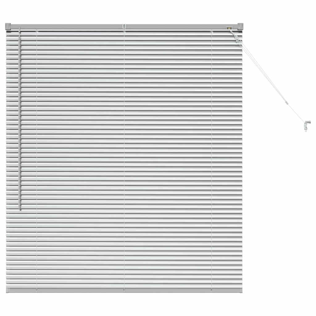 vidaXL Βενετσιάνικες Ρόδες Ασημί 130 x 115 εκ Αλουμίνιο