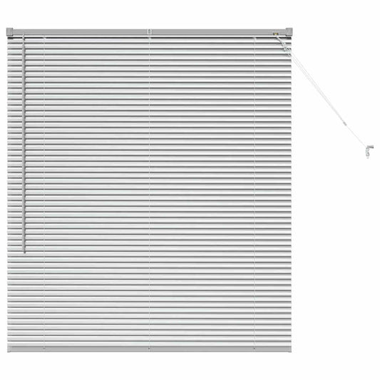 vidaXL Βενετσιάνικες Ρόδες Ασημί 130 x 115 εκ Αλουμίνιο