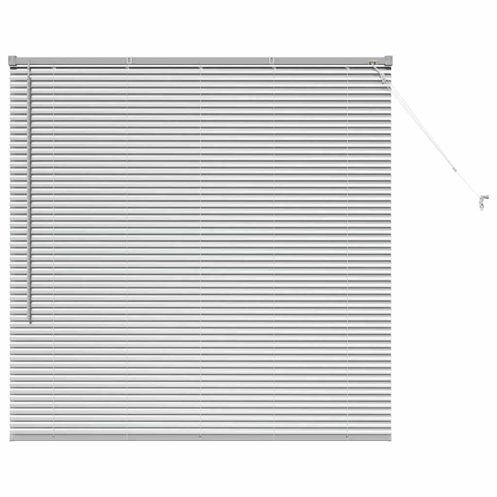 vidaXL Βενετσιάνικες Ρόδες Ασημί 130 x 135 εκ Αλουμίνιο