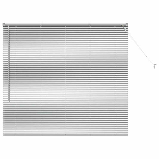 vidaXL Βενετσιάνικες Ρόδες Ασημί 130 x 140 cm Αλουμίνιο