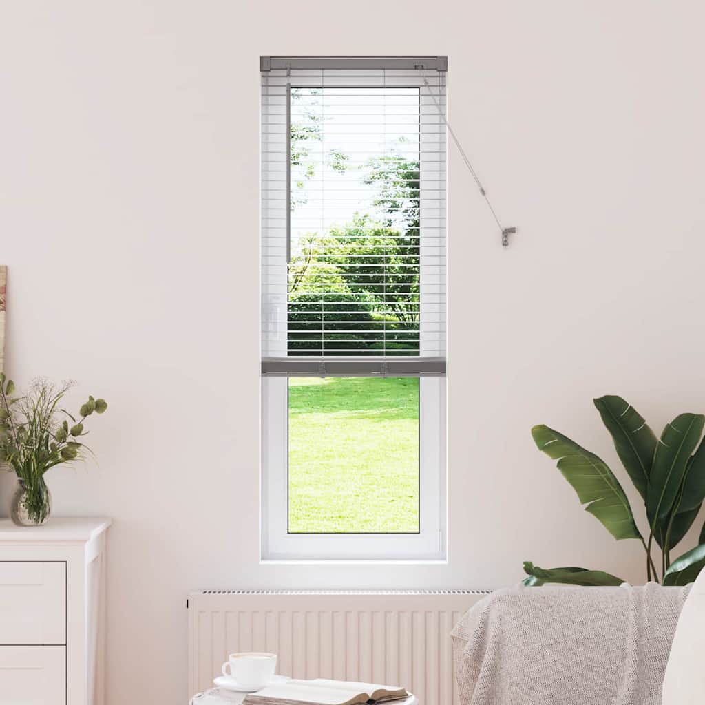 vidaXL Βενετσιάνικες Ρόδες Ασημί 175 x 50 εκ Αλουμίνιο