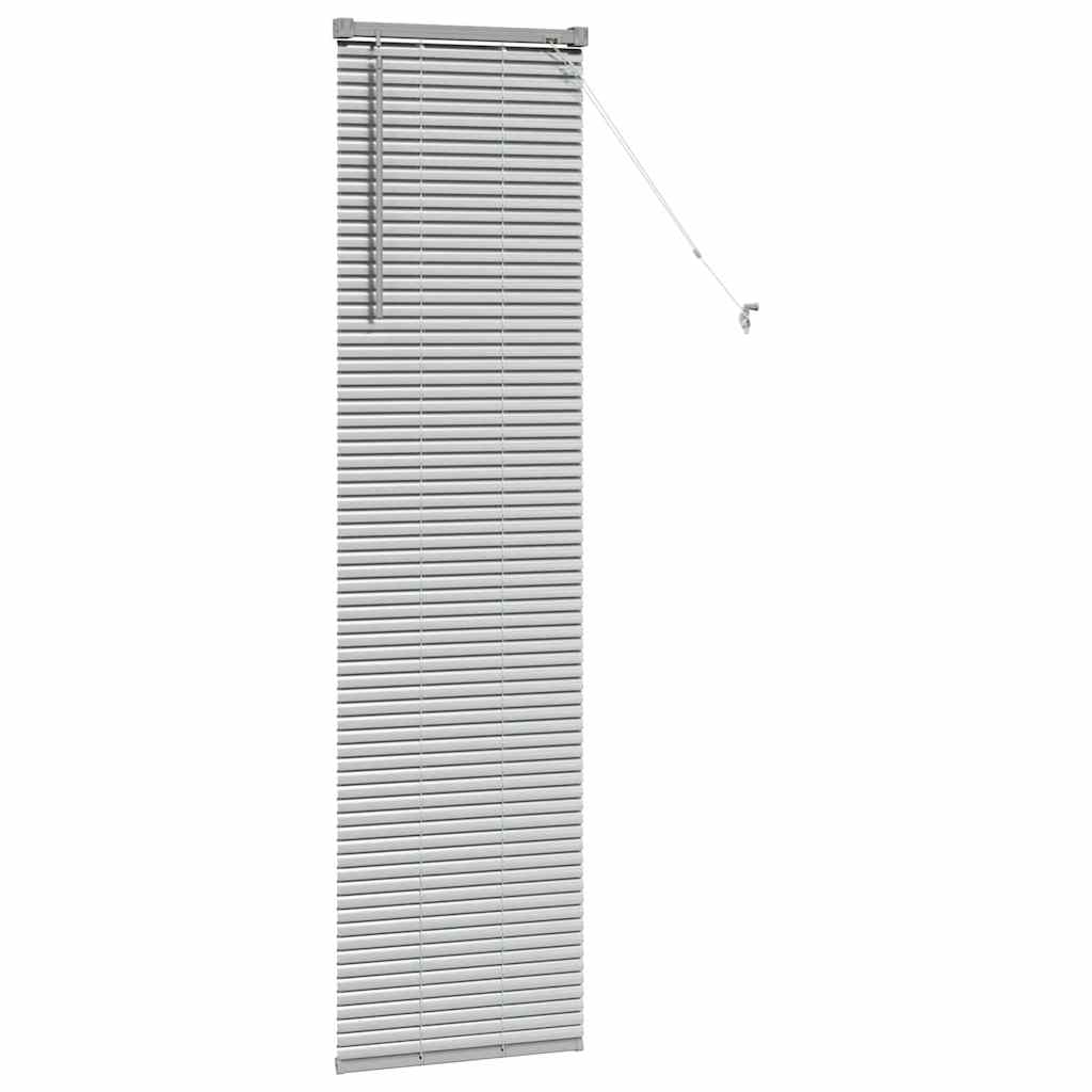vidaXL Βενετσιάνικες Ρόδες Ασημί 175 x 50 εκ Αλουμίνιο
