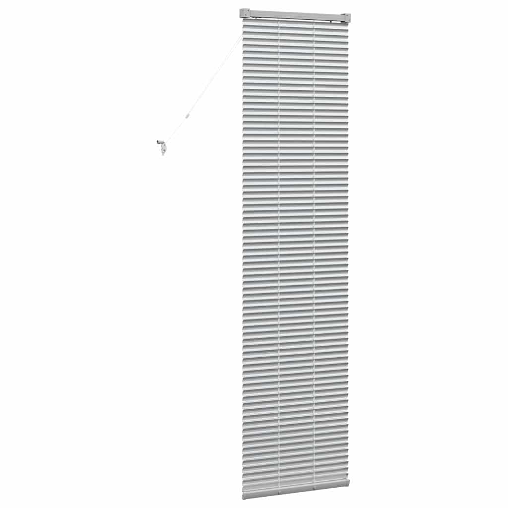 vidaXL Βενετσιάνικες Ρόδες Ασημί 175 x 50 εκ Αλουμίνιο