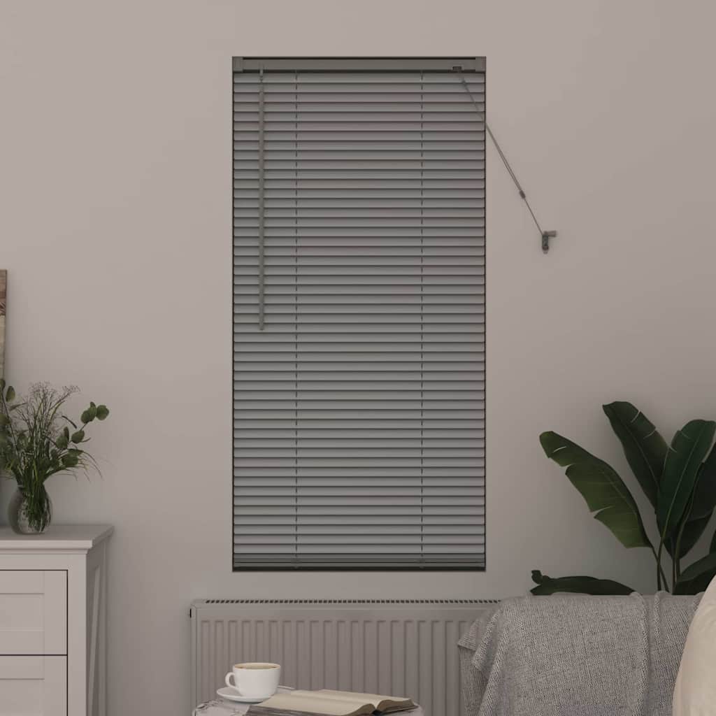 vidaXL Βενετσιάνικες Ρόδες Ασημί 175 x 55 εκ Αλουμίνιο