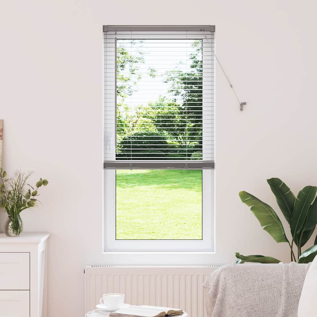 vidaXL Βενετσιάνικες Ρόδες Ασημί 175 x 60 εκ Αλουμίνιο