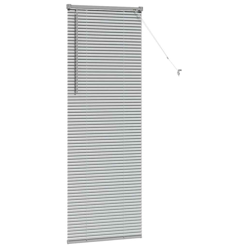 vidaXL Βενετσιάνικες Ρόδες Ασημί 175 x 60 εκ Αλουμίνιο
