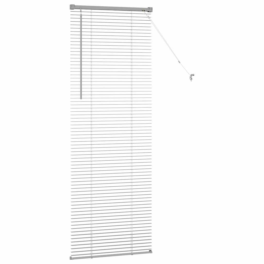 vidaXL Βενετσιάνικες Ρόδες Ασημί 175 x 65 εκ Αλουμίνιο