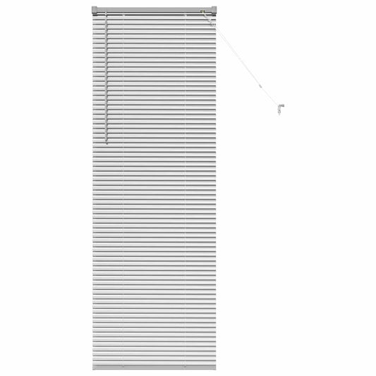 vidaXL Βενετσιάνικες Ρόδες Ασημί 175 x 65 εκ Αλουμίνιο