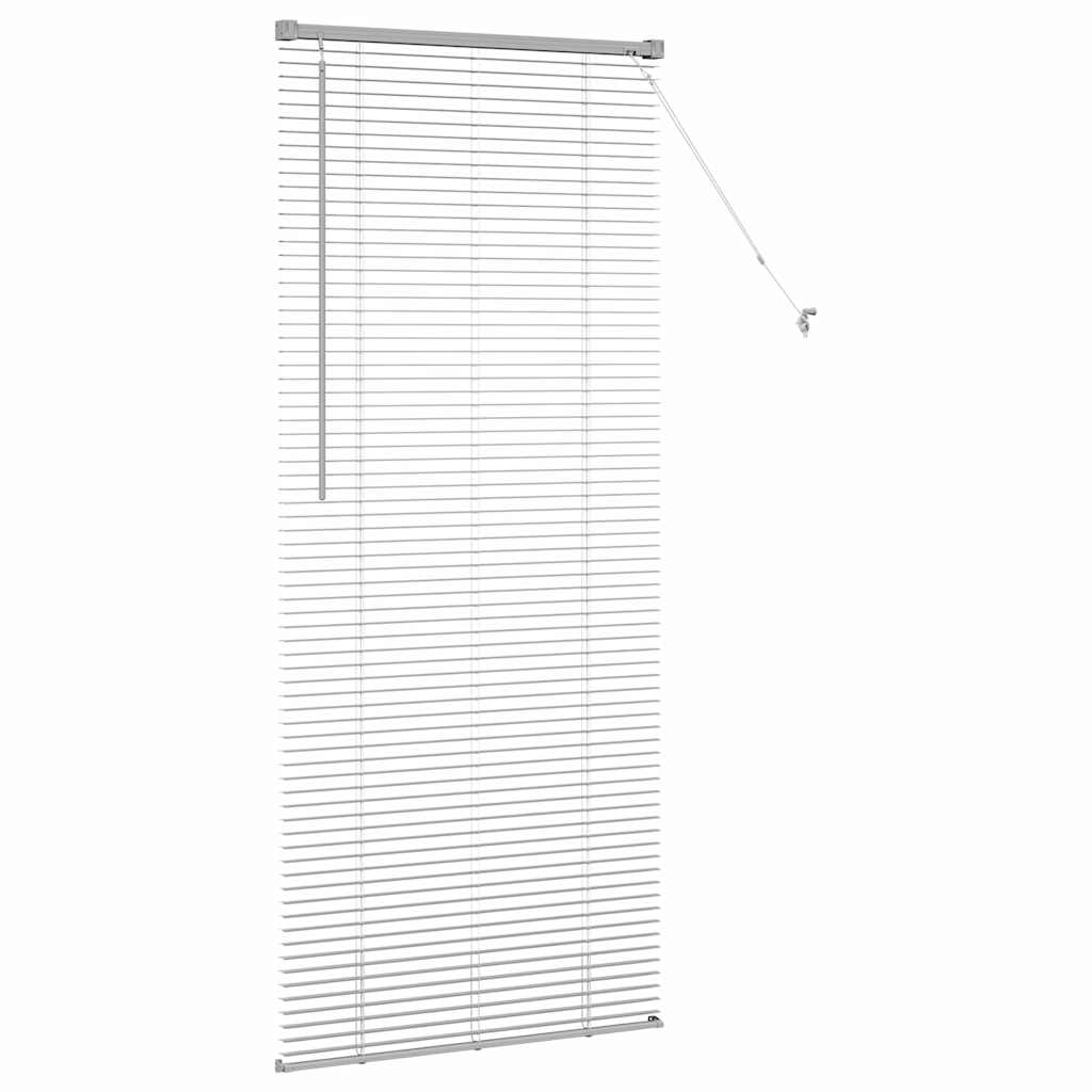 vidaXL Βενετσιάνικες Ρόδες Ασημί 175 x 70 εκ Αλουμίνιο