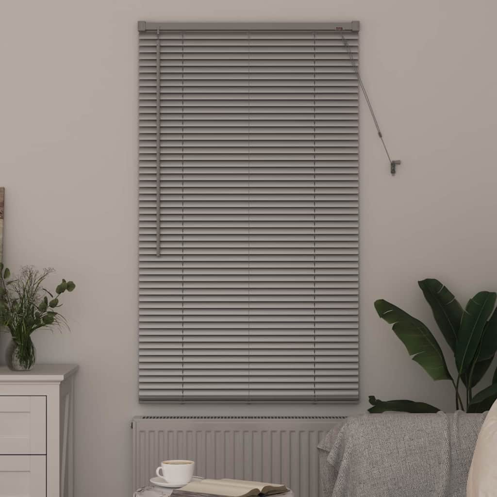 vidaXL Βενετσιάνικες Ρόδες Ασημί 175 x 75 εκ Αλουμίνιο