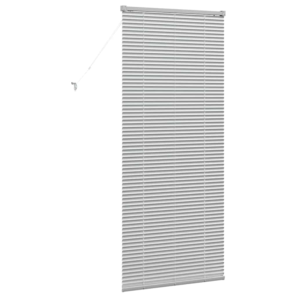 vidaXL Βενετσιάνικες Ρόδες Ασημί 175 x 80 εκ Αλουμίνιο