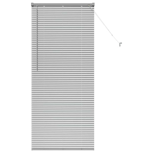 vidaXL Βενετσιάνικες Ρόδες Ασημί 175 x 80 εκ Αλουμίνιο