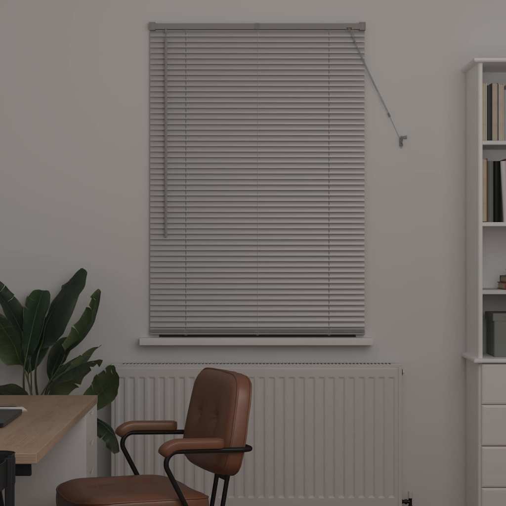 vidaXL Βενετσιάνικες Ρόδες Ασημί 175 x 85 εκ Αλουμίνιο