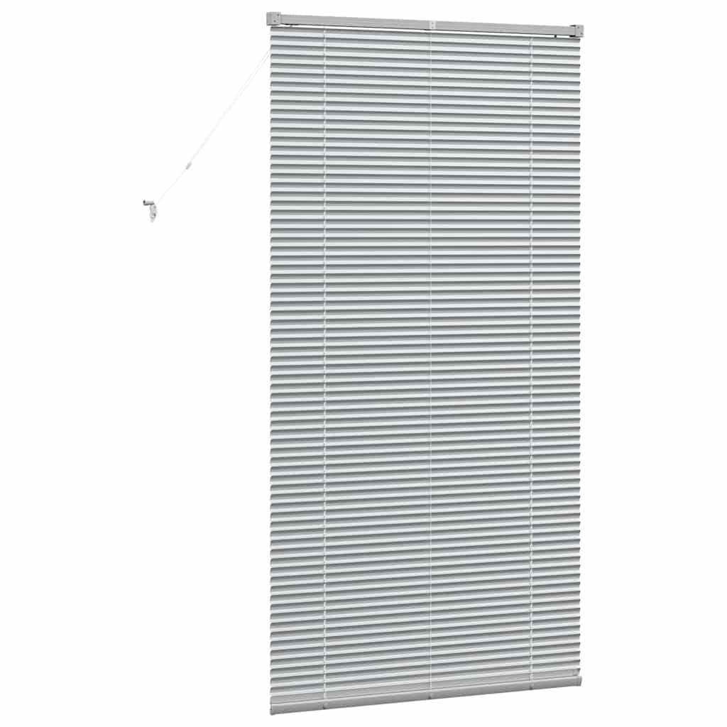 vidaXL Βενετσιάνικες Ρόδες Ασημί 175 x 85 εκ Αλουμίνιο