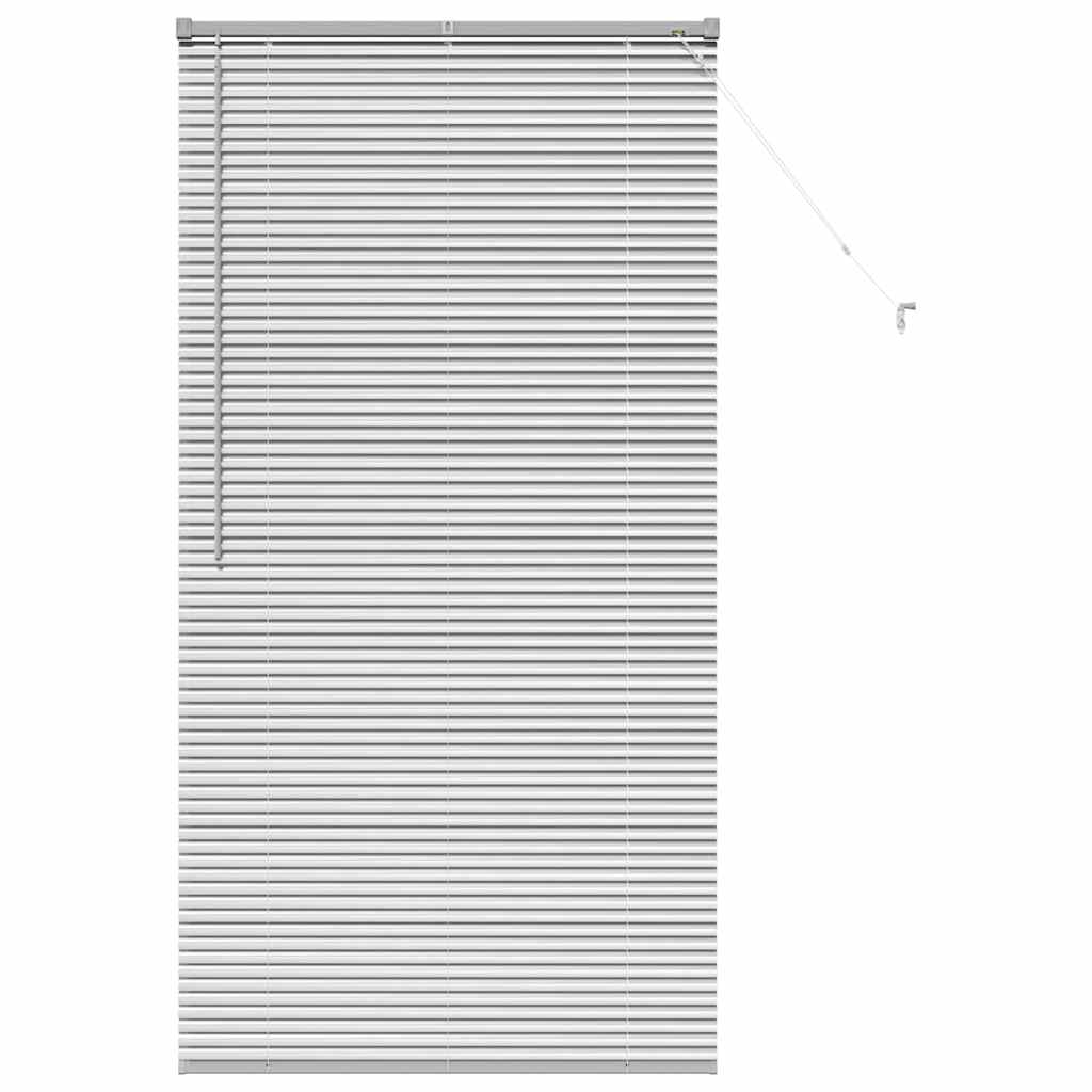 vidaXL Βενετσιάνικες Ρόδες Ασημί 175 x 85 εκ Αλουμίνιο