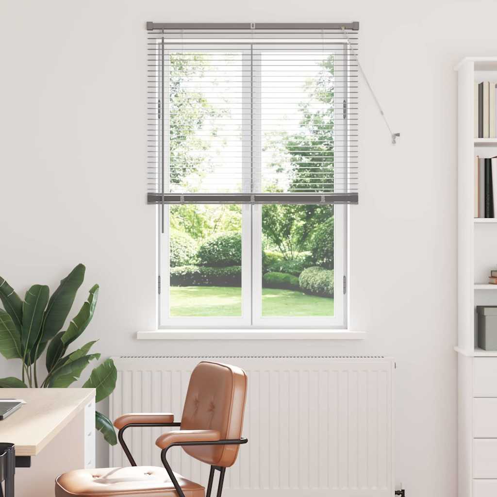vidaXL Βενετσιάνικες Ρόδες Ασημί 175 x 90 εκ Αλουμίνιο