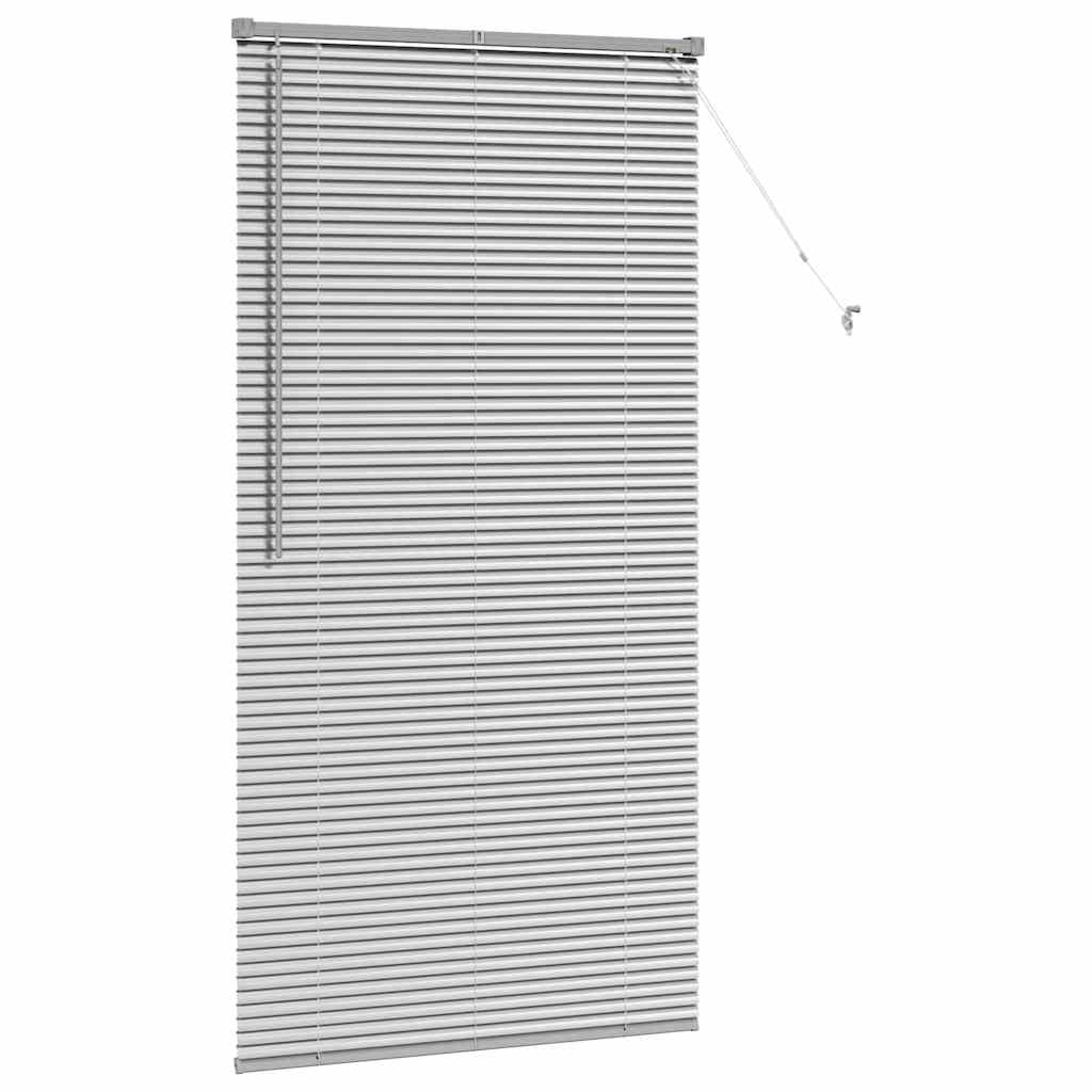 vidaXL Βενετσιάνικες Ρόδες Ασημί 175 x 90 εκ Αλουμίνιο