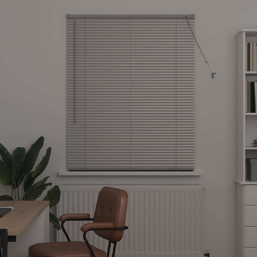 vidaXL Βενετσιάνικες Ρόδες Ασημί 175 x 100 εκ. Αλουμίνιο