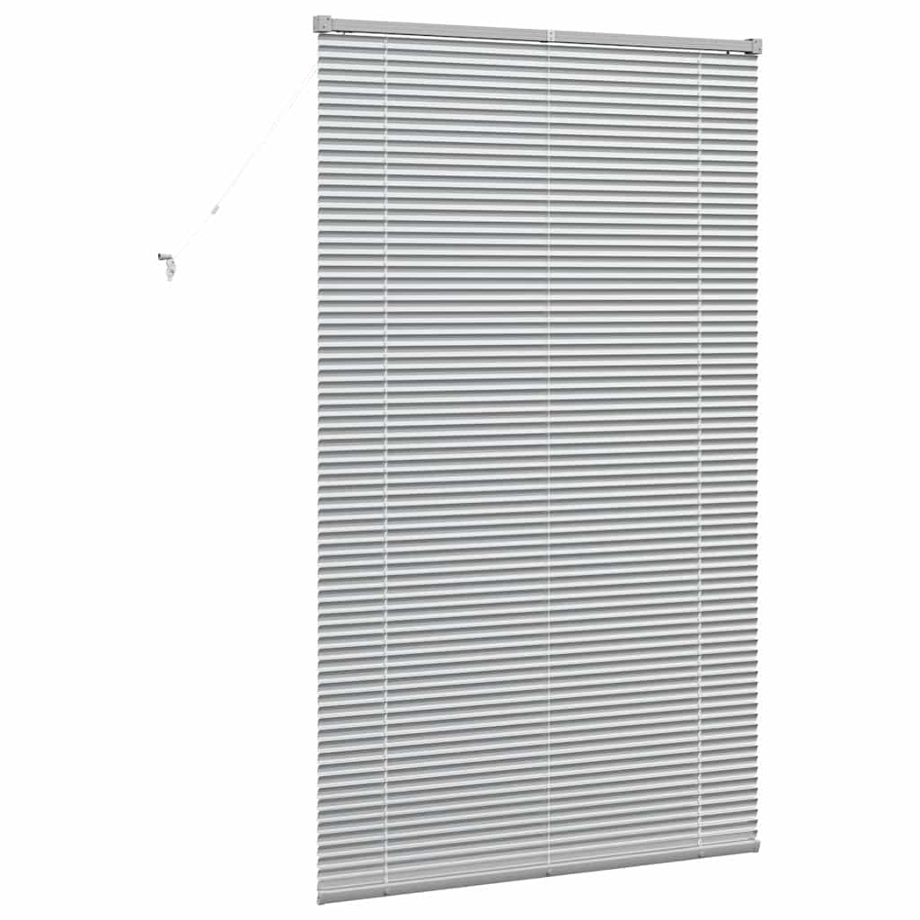 vidaXL Βενετσιάνικες Ρόδες Ασημί 175 x 100 εκ. Αλουμίνιο
