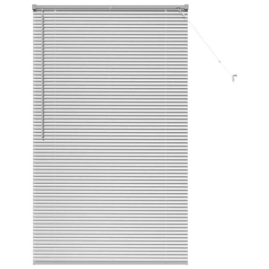 vidaXL Βενετσιάνικες Ρόδες Ασημί 175 x 105 εκ Αλουμίνιο