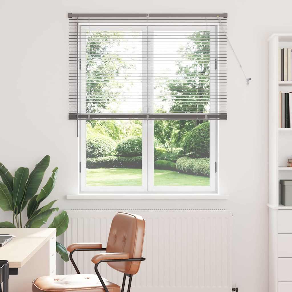 vidaXL Βενετσιάνικες Ρόδες Ασημί 175 x 110 εκ Αλουμίνιο