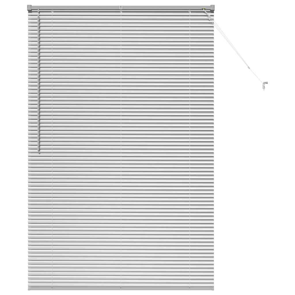 vidaXL Βενετσιάνικες Ρόδες Ασημί 175 x 110 εκ Αλουμίνιο