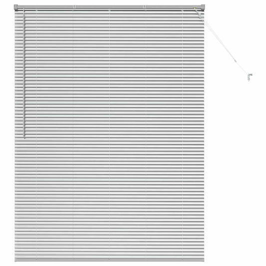 vidaXL Βενετσιάνικες Ρόδες Ασημί 175 x 130 εκ Αλουμίνιο