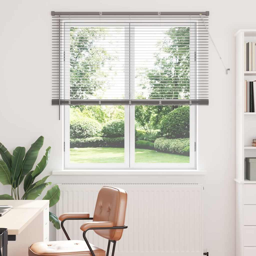 vidaXL Βενετσιάνικες Ρόδες Ασημί 175 x 135 εκ Αλουμίνιο