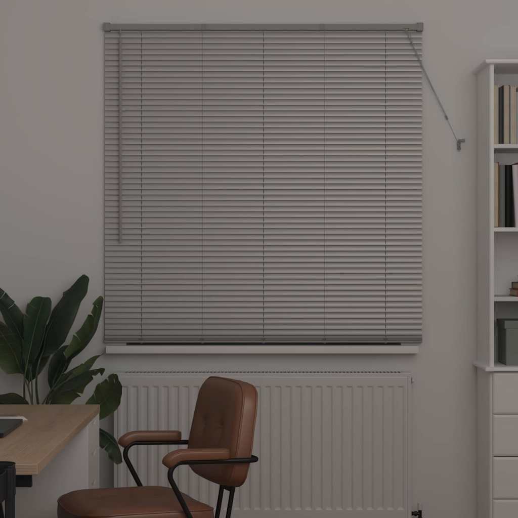 vidaXL Βενετσιάνικες Ρόδες Ασημί 175 x 135 εκ Αλουμίνιο