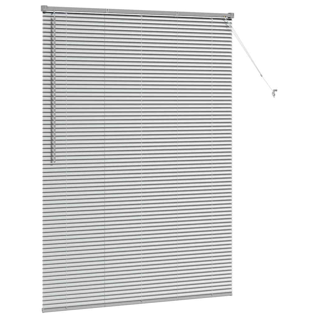 vidaXL Βενετσιάνικες Ρόδες Ασημί 175 x 135 εκ Αλουμίνιο