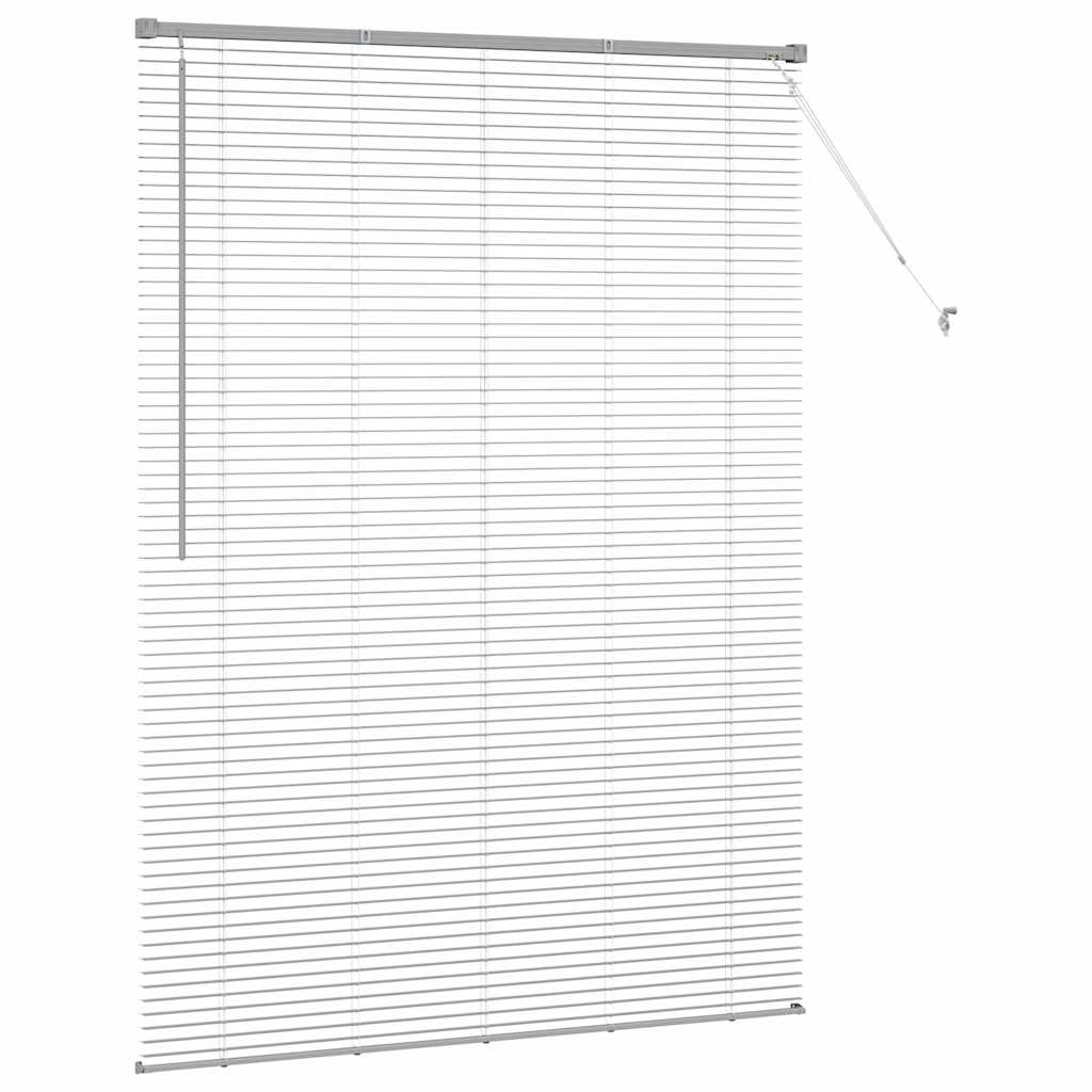 vidaXL Βενετσιάνικες Ρόδες Ασημί 175 x 135 εκ Αλουμίνιο