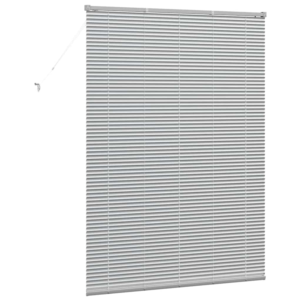 vidaXL Βενετσιάνικες Ρόδες Ασημί 175 x 135 εκ Αλουμίνιο