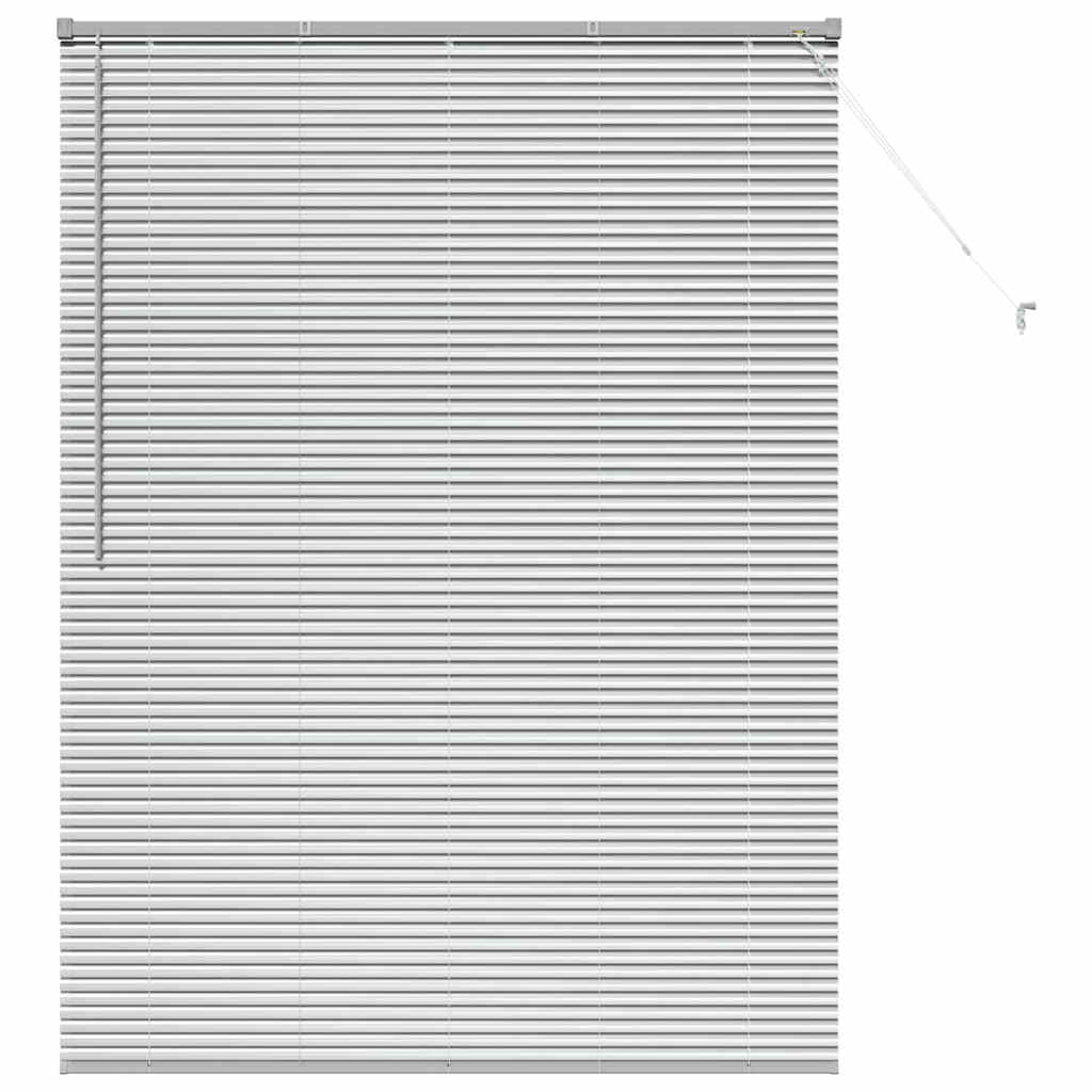 vidaXL Βενετσιάνικες Ρόδες Ασημί 175 x 135 εκ Αλουμίνιο