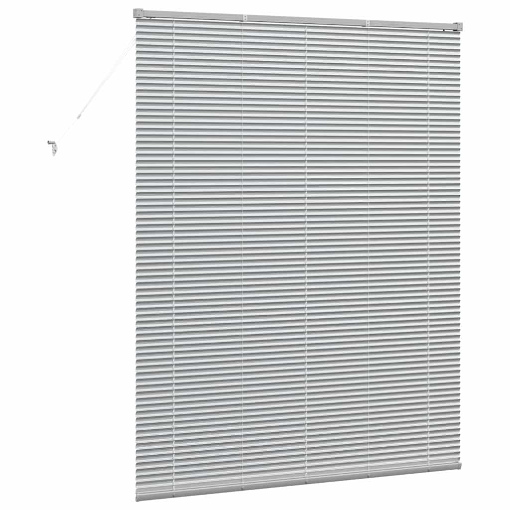 vidaXL Βενετσιάνικες Ρόδες Ασημί 175 x 140 εκ. Αλουμίνιο