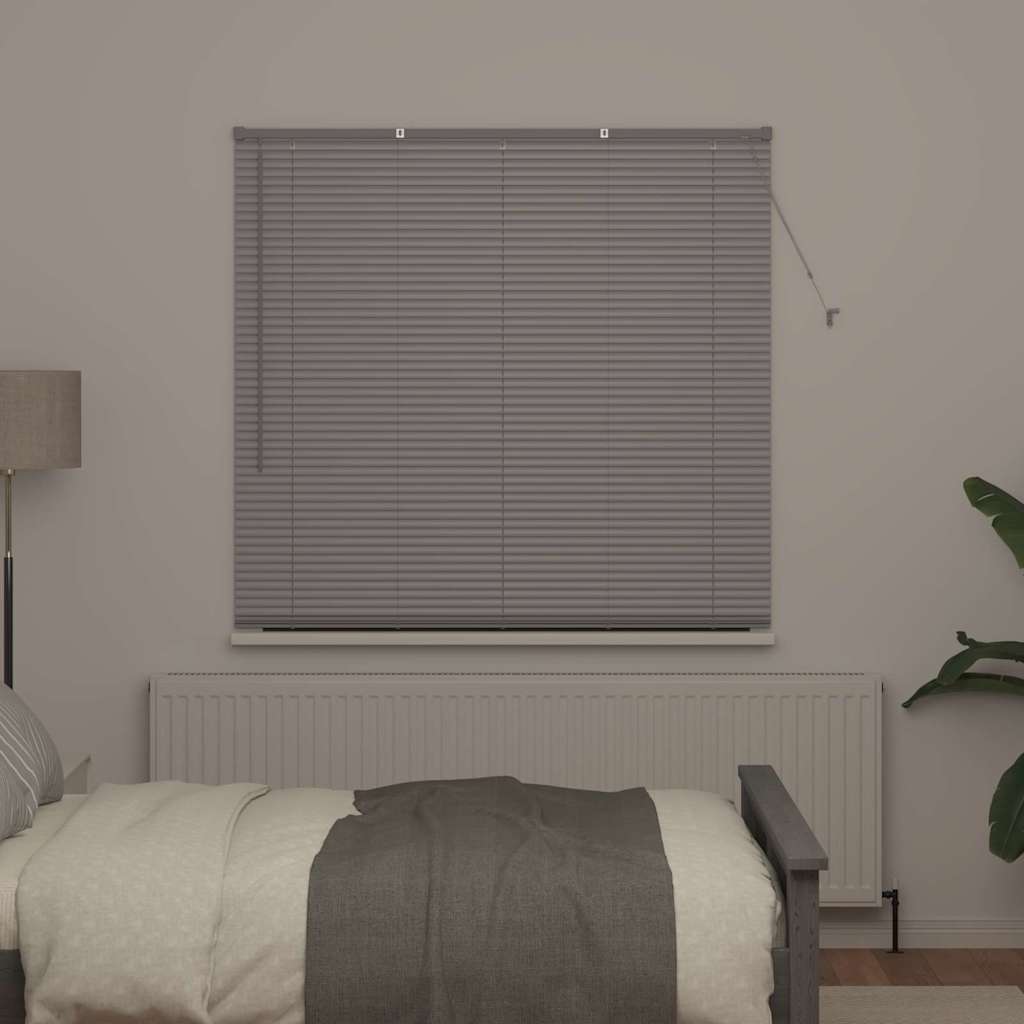 vidaXL Βενετσιάνικες Ρόδες Ασημί 175 x 145 εκ Αλουμίνιο