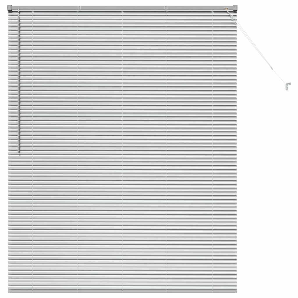 vidaXL Βενετσιάνικες Ρόδες Ασημί 175 x 145 εκ Αλουμίνιο